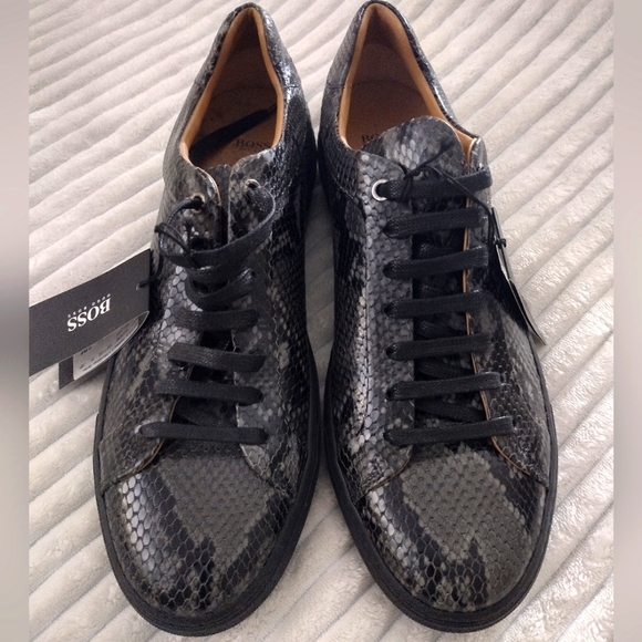 Men\'s Hugo Boss Black/Gray Mirage Casual Sneaker Size 11